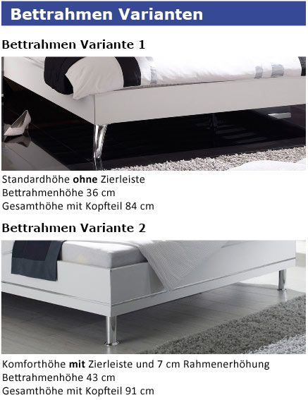 Zwei Wasserbetten Varianten