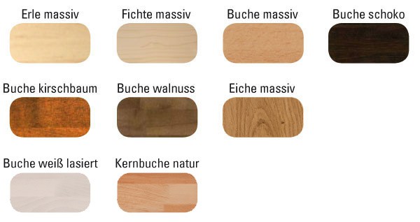 Schubladenpodest Massivholz Buche