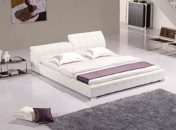 Leder Polsterbett Vario