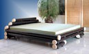 Bambusbett Pyramid schwarz
