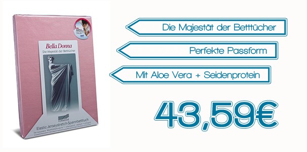 Spannbetttuch Spannbettlaken Bella Donna Jersey