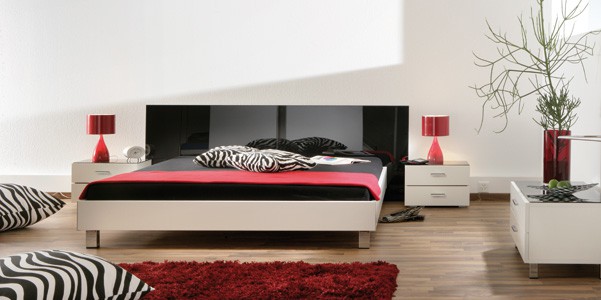 Bett Movie Line Wandpanel Abia-2, F�sse Caro-alu