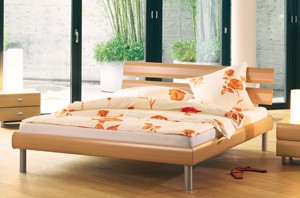 Holzdekor Bettrahmen Softline von Hasena