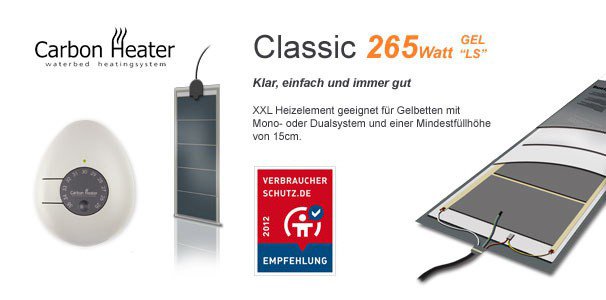 Carbon Heater Heizung f�r Gelbetten