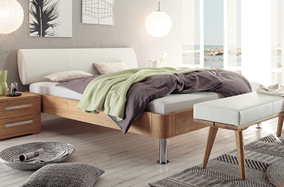 Hasena Oak Bianco Bettrahmen mit Wasserbett