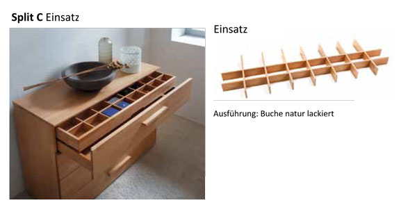 Hasena Schubladen Unterteilung