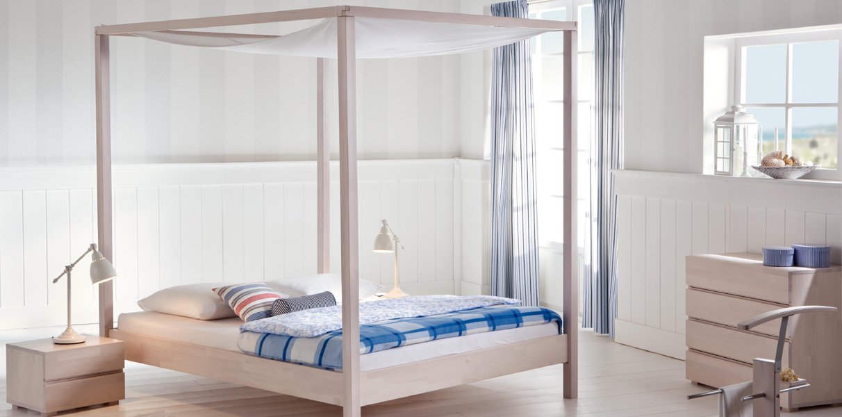 Diva himmelbett aus buche massivholz woodline von hasena kaufen