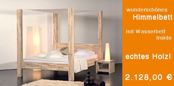 Himmelbett Santa Cruz mit Inside Wasserbett