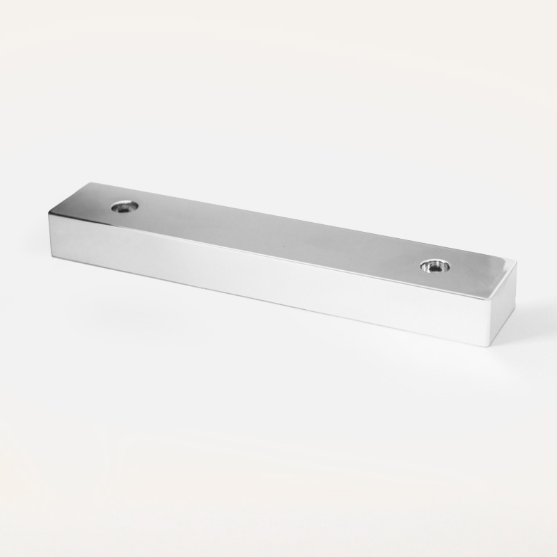 6x Fuß Linea, Chrom-Optik