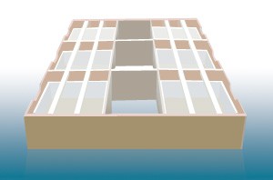 Podest Gelbett