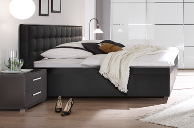Boxspring-Wasserbett mit Zoja L Kopfteil