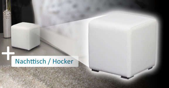 Wasserbett Princess inkl. Kommode, Sitzbank & Nachttisch
