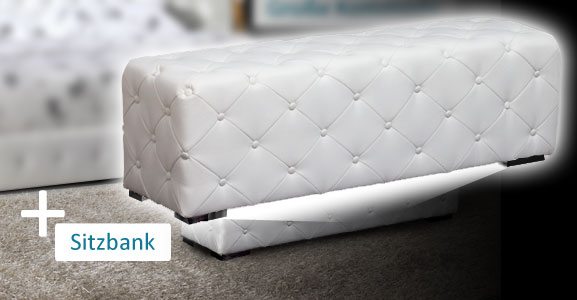 Wasserbett Princess inkl. Kommode, Sitzbank & Nachttisch