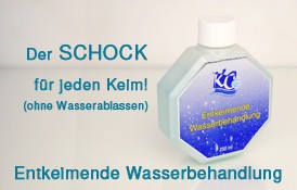 Entkeimende Wasserbehandlung