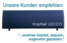 Wasserbett Kopfteil Lecco Polsterkopfteil