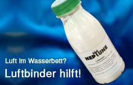 Luftbinder beseitigt Lufteinschlüsse im Wasserbett
