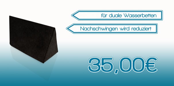 Trennkeil f�r duale Wasserbetten