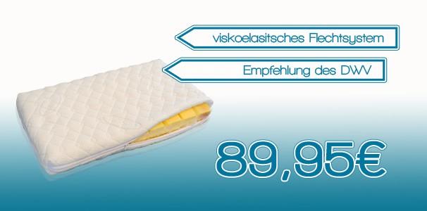 Aquaflex Visco XS Wasserbett- Kissen 80 x 40 cm