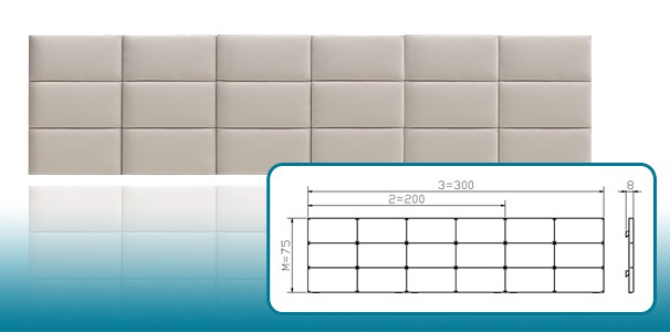 Opio 2M/3M Wandpaneele-Polster