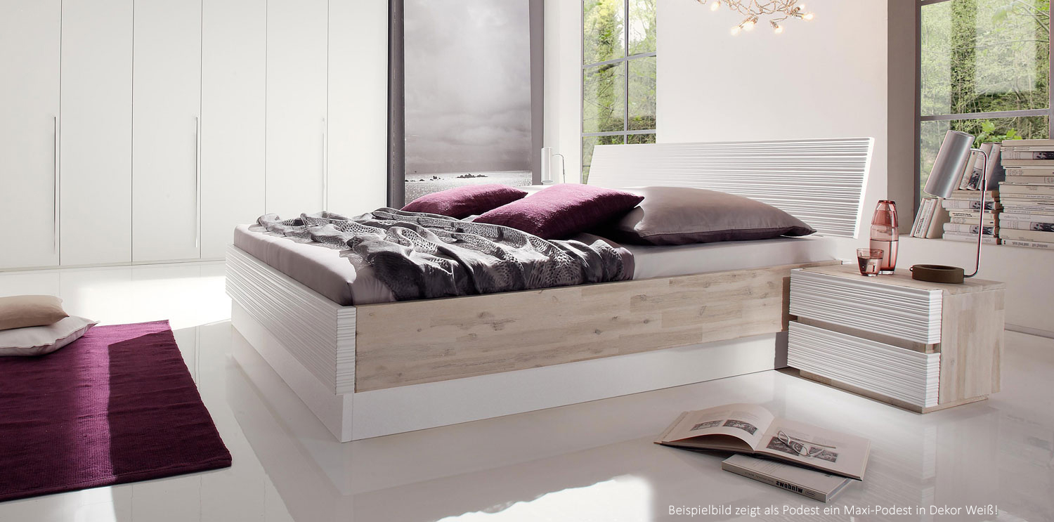 Surva kopfteil akazie wood line massivholz von hasena online kaufen