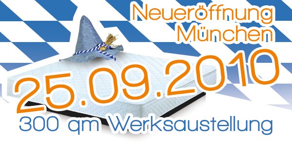 Nueer�ffnung Wasserbetten Shop in M�nchen