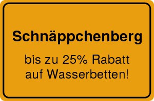 Wasserbett Schn&auml;ppchen Sonderangebote
