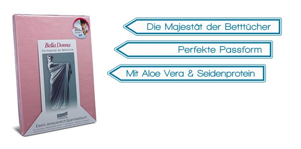 Spannbetttuch Spannbettlaken Bella Donna Jersey