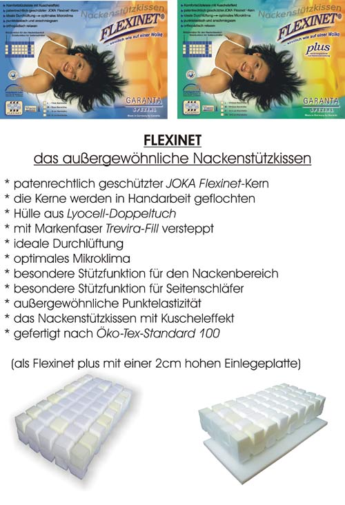 Spezielles Kissen f�r Wasserbetten Details