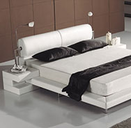 Lederbett Modern