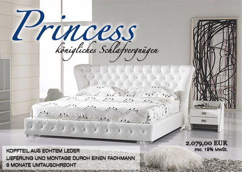 Wasserbett Classic Princess, Kopfteil aus echtem Leder, Lieferung und Montage von einem Fachmann, 8 Monate Umtauschrecht