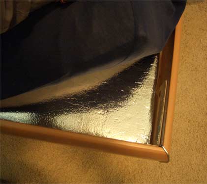 Thermoisolierung für Wasserbett Podest