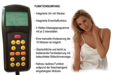 Wasserbett Massage Wecker