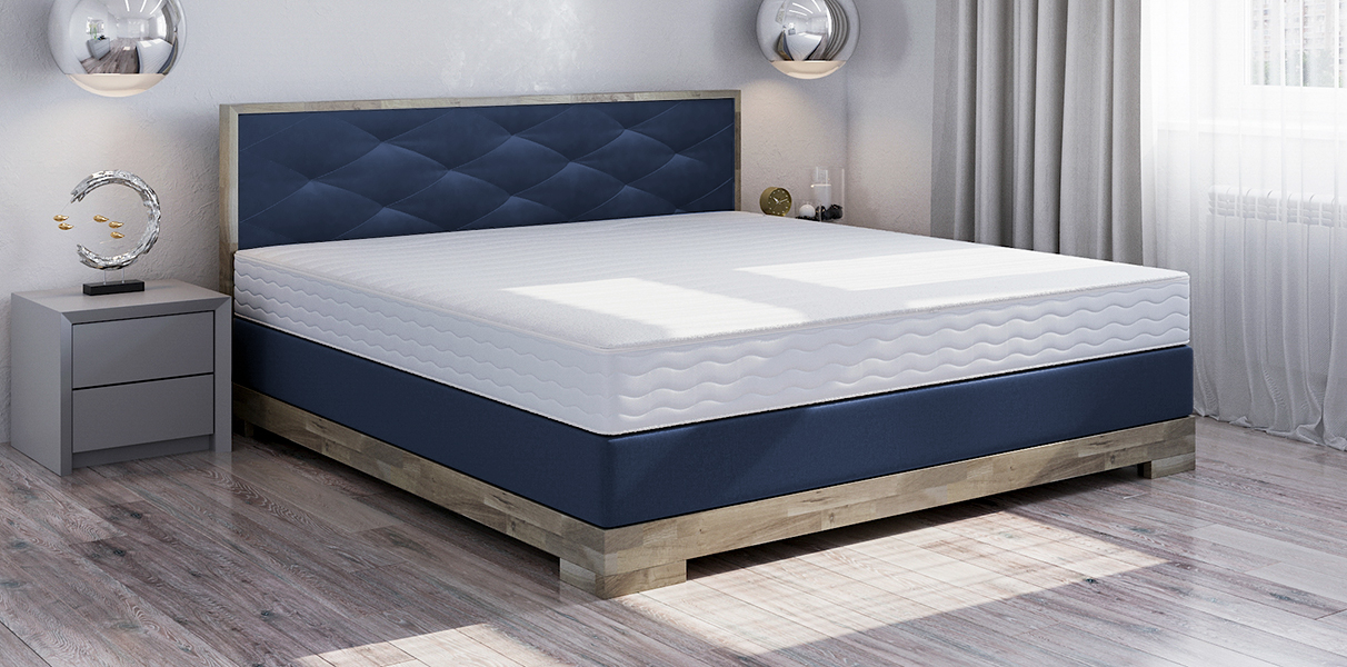 Wasserbett Alpin mit Massivholzumrandung in Boxspring-Optik Abbildung 5