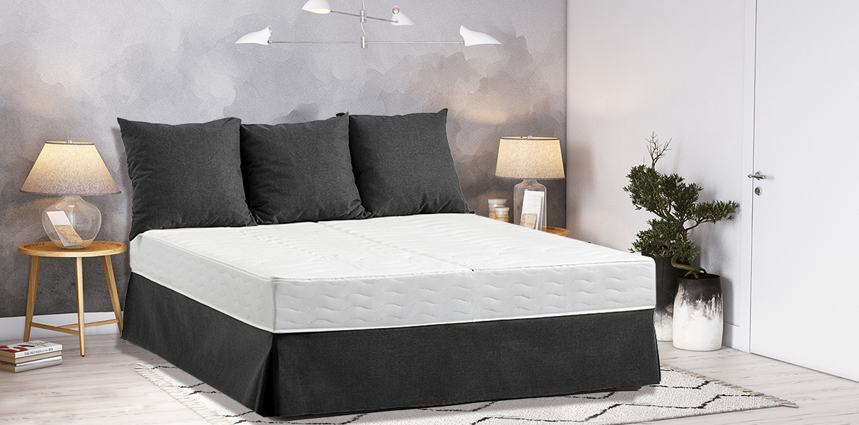Classic Wasserbett mit Husse und Dekokissen