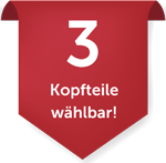 3 Kopfteile w�hlbar