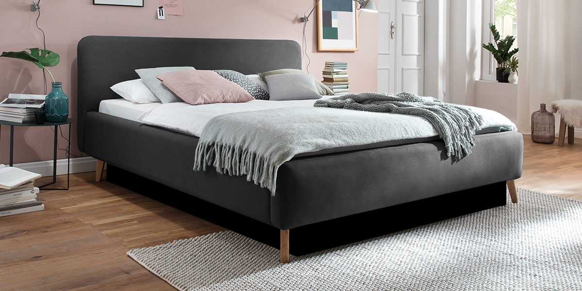 Gelbett Anton gepolstert