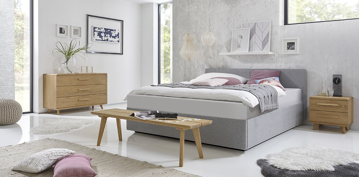 Boxspring-Wasserbett mit Zibi Kopfteil