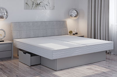 Classic oder Split-Wasserbett Malta mit Schubladen