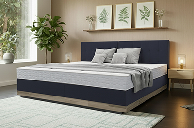 Deal 6: Premium Familienbett mit 3 Matratzen, inkl. Boxspringpodest und Kopfteilen
