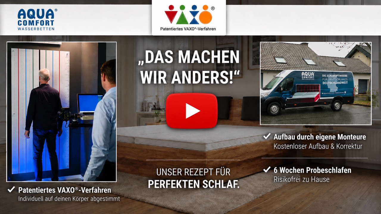 Vorteile von Aqua Comfort Wasserbetten