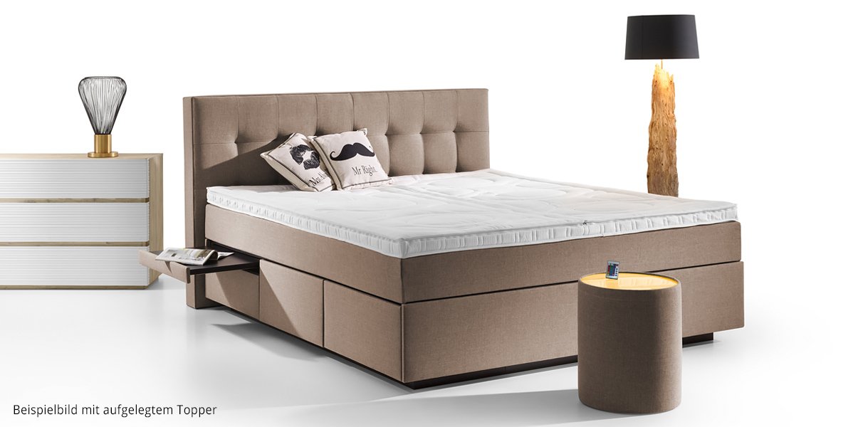 Boxspring-Wasserbett Barcelona mit Schubladen Abbildung 1