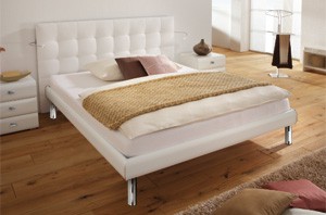 Holzdekor Bett Softline Wandpaneel Sogno L von Hasena
