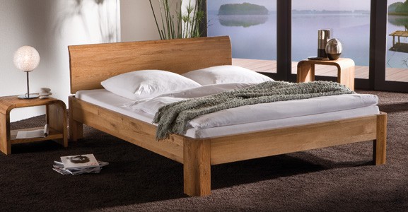 Wasserbett mit Hasena Oakline Massivholz Bettrahmen Abbildung 4