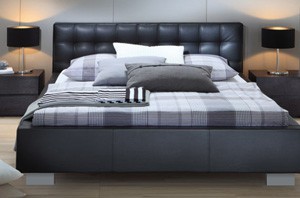 Wasserbett mit Hasena Dream-Line Polsterbett Funda mit Zoja M Kopfteil