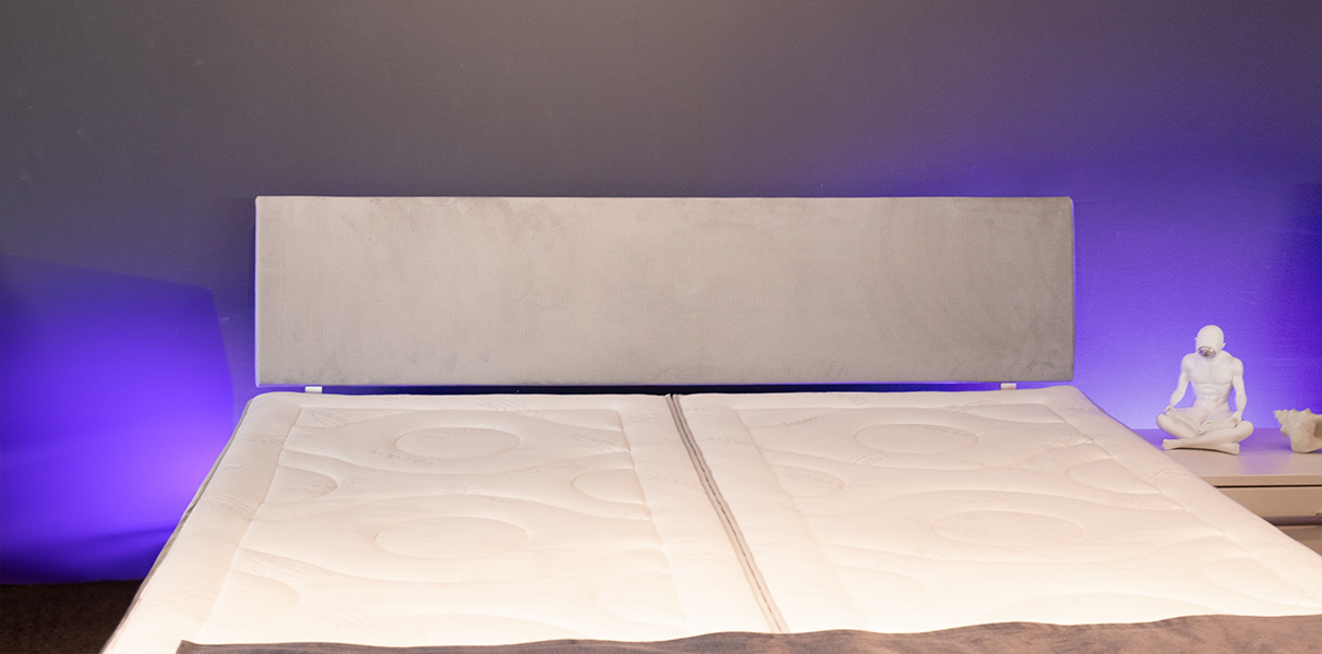 Doppelbett Wasserbett mit Polsterkopfteil