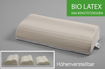 Sphinx Bio-Latex Nackenst�tzkissen � H�henverstellbar & ideal f�r Wasserbetten