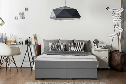 Wasserbett mit Boxspringpodest