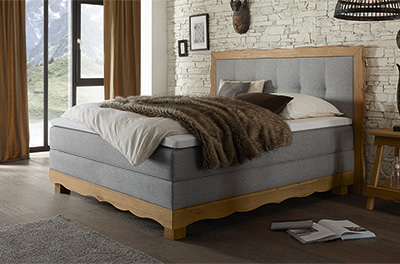 Boxspring-Wasserbett mit Arosa Kopfteil