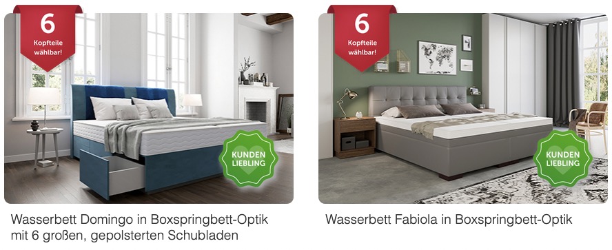 Boxspring-Wasserbetten online kaufen