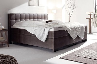 Boxspring-Wasserbett mit Lille L Kopfteil